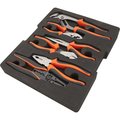 Dynamic Tools 7 Piece Pliers and Wire Stripper Set With Foam Tool Organizer D105105